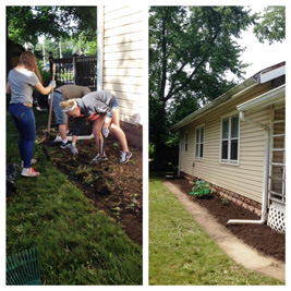 Blitz 2014 B-A sidewalk and flower bed